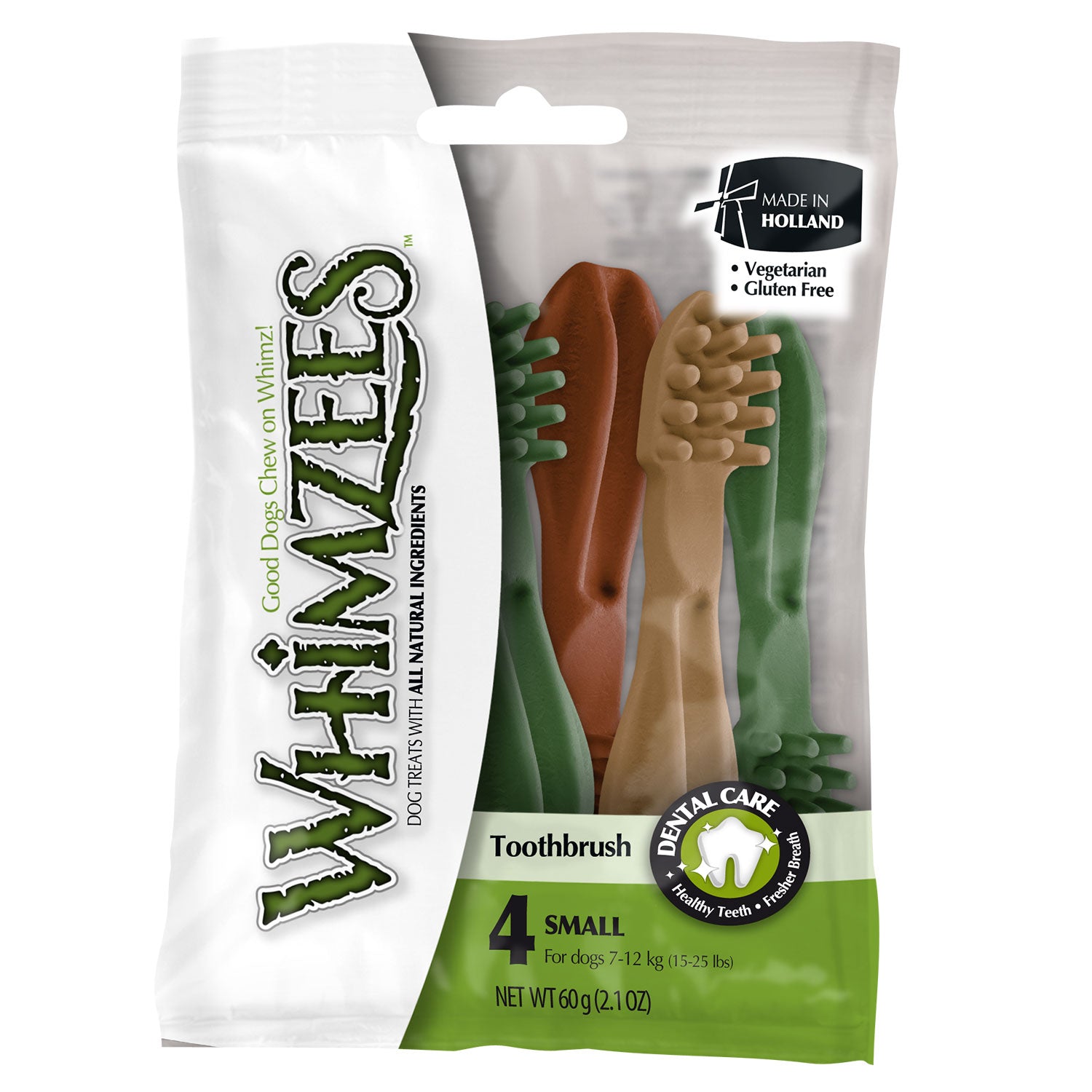WHIMZEES Toothbrush Star Small Mix Colors (4pcs)