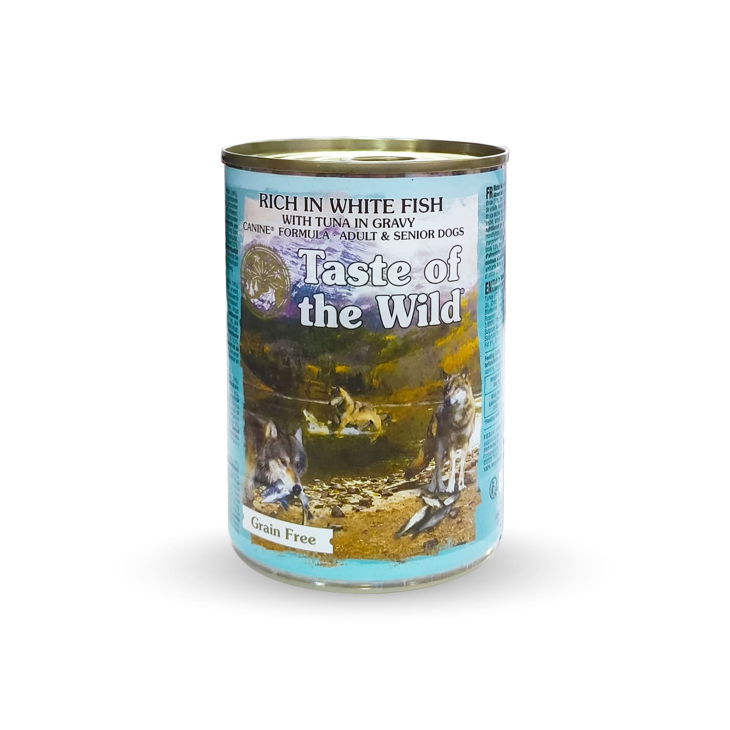 Taste of the Wild Rich in White Fish with Tuna in Gravy for Adult and Senior Dogs 390g - Pack of 12