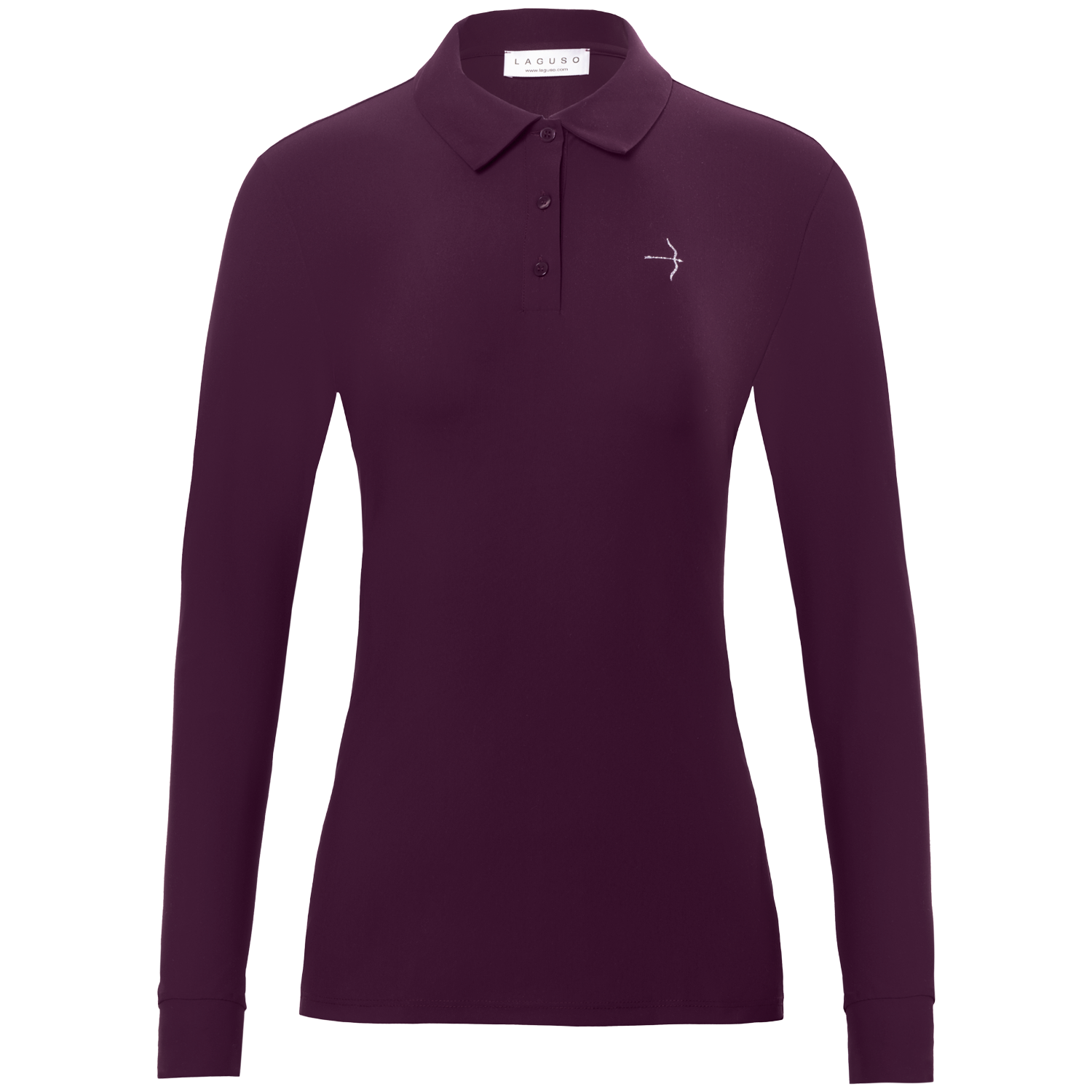 Laguso Tracy Polo Plum Long Sleeve Training Shirt