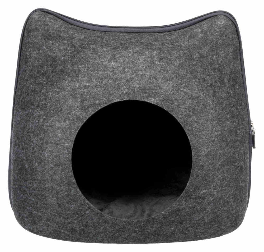 Trixie Cat Cave Felt Anthracite