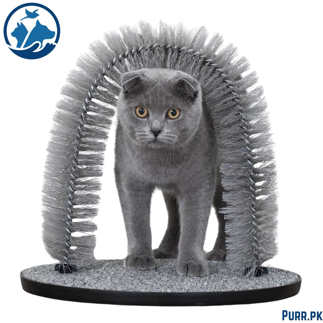 Trixie Cat Grey Fur Care Arch Massager – 36 x 33 cm