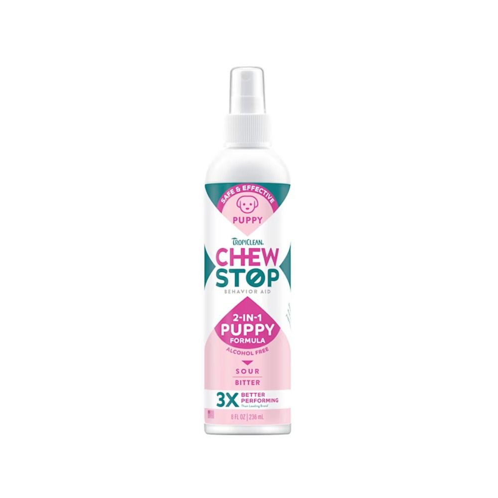TropiClean Chew Stop Behavior Aid Puppy Spray - 8 oz