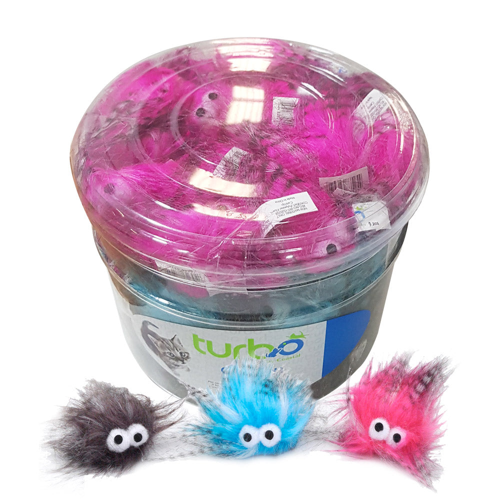 Turbo Plush Monsters Bulk Cat Toy Bin 51 pcs