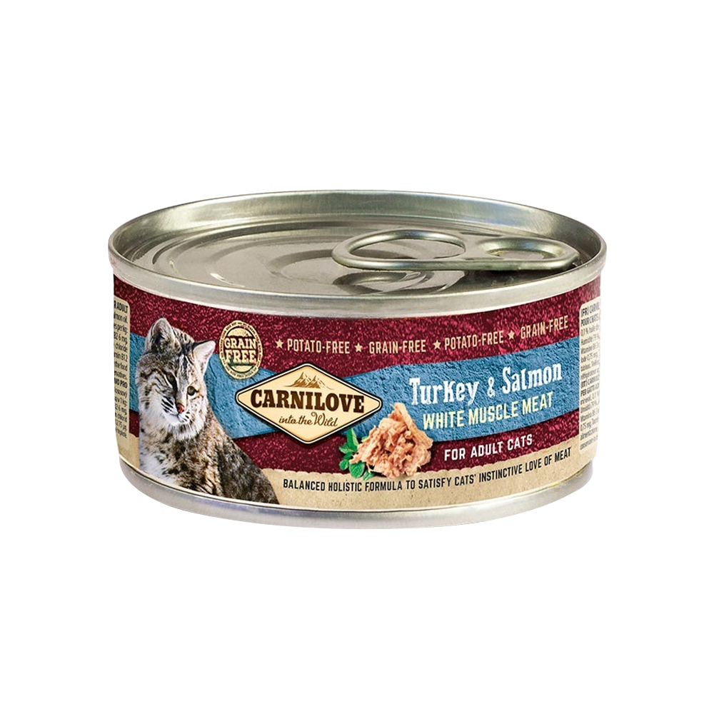 Carnilove Turkey & Salmon for Adult Cats (Wet Food Cans) 12x100g