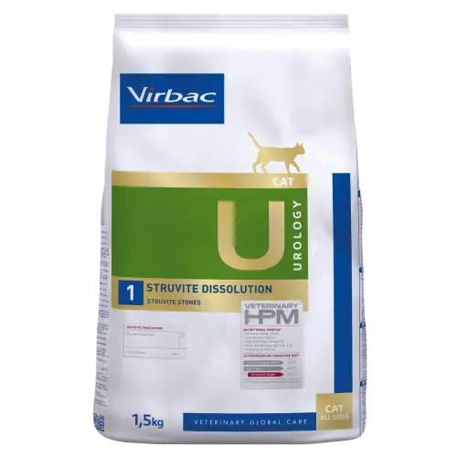 Virbac HPM U1 Cat Urology Dissolution Dry Food