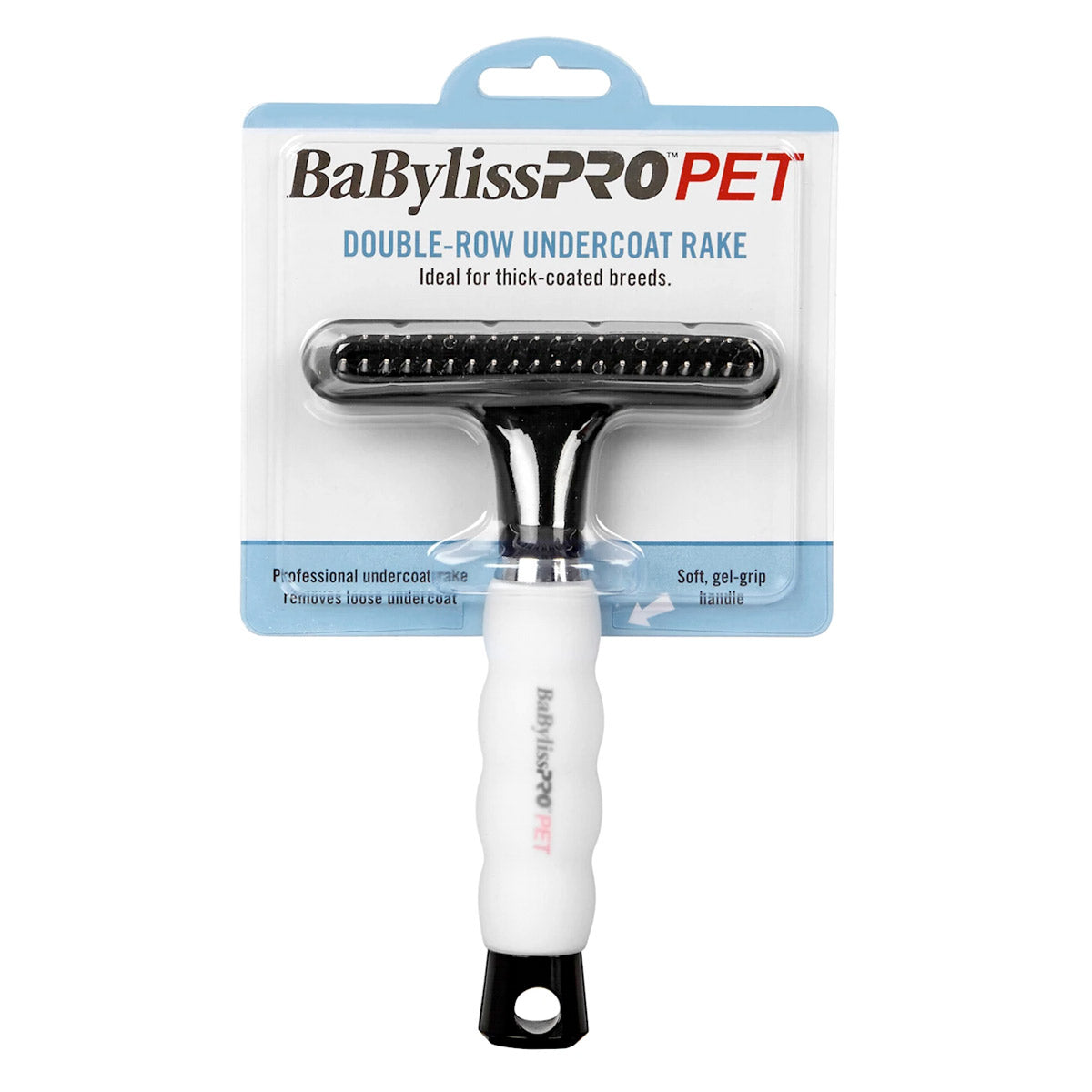 BABYLISS PRO PET Double Row Undercoat Rake