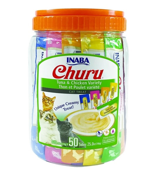 Inaba Churu Tuna with Chicken Varieties Cat Treat 50X14G