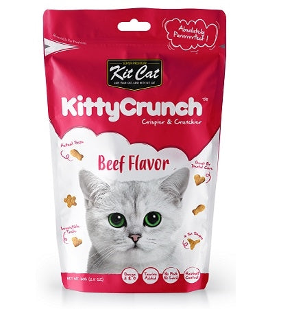 Kit Cat Kitty Crunch Beef Flavour Cat Treats 60G