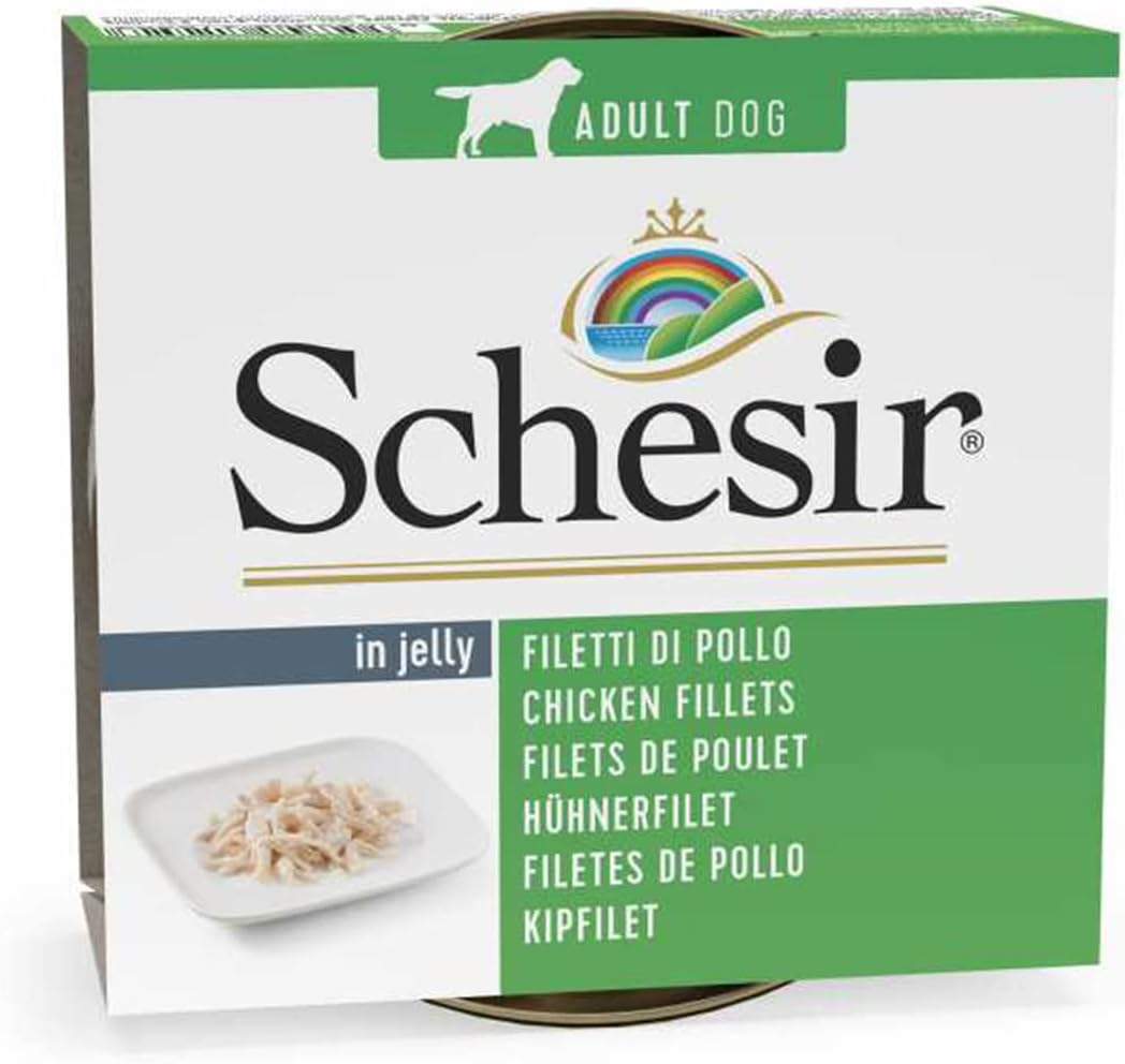Schesir Chicken Fillets in Jelly Wet Dog Food 150G