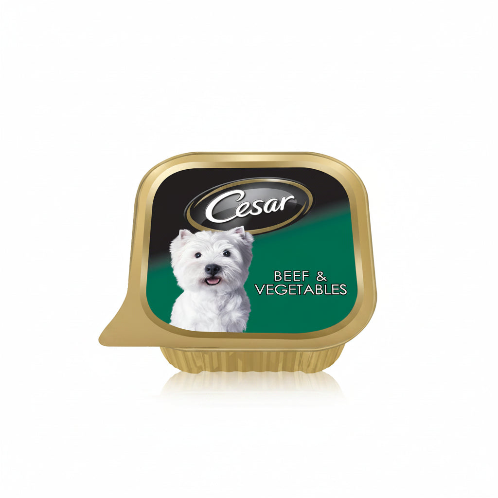 Cesar Beef and Vegetables Wet Dog Food - 100G