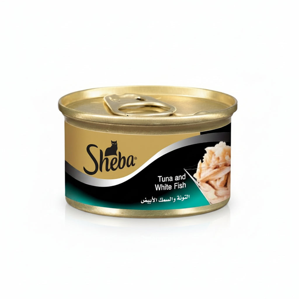 Sheba Tuna & White Fish Wet Cat Food - 85G