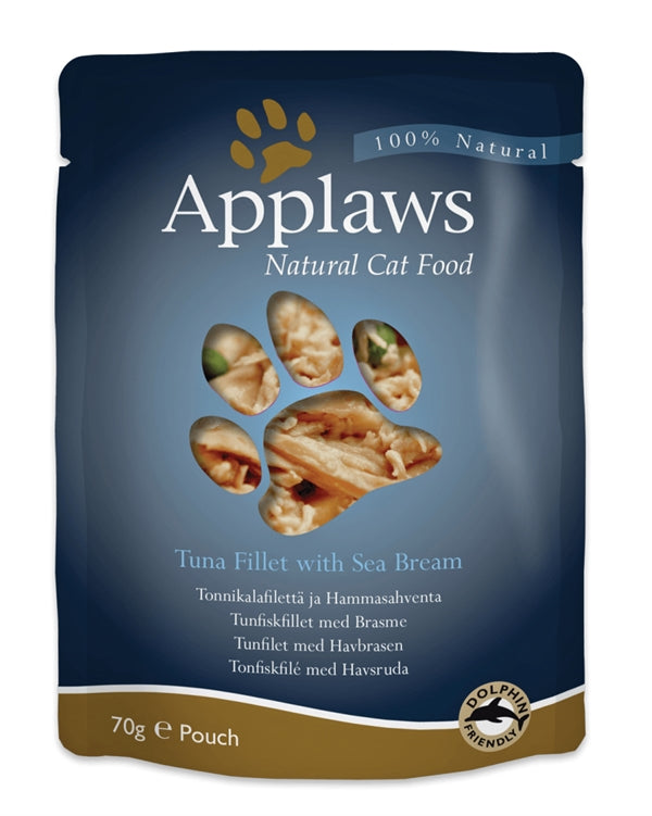 Applaws Tuna Fillet With Sea Bream Wet Cat Food 70G