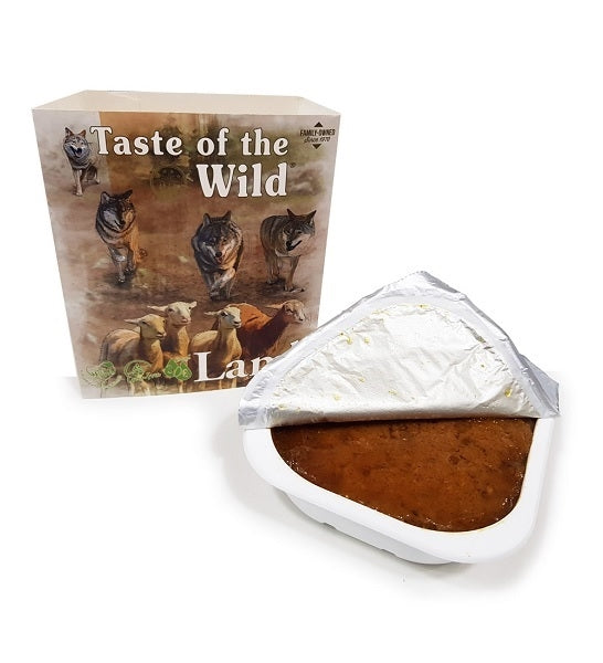 Taste of the Wild Lamb with Fruit & Vegetables Tray Wet Dog Food 390G