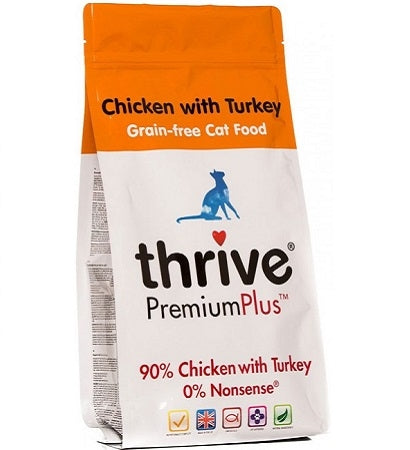 Thrive PremiumPlus Grain Free Chicken With Turkey Dry Cat Food 1.5KG