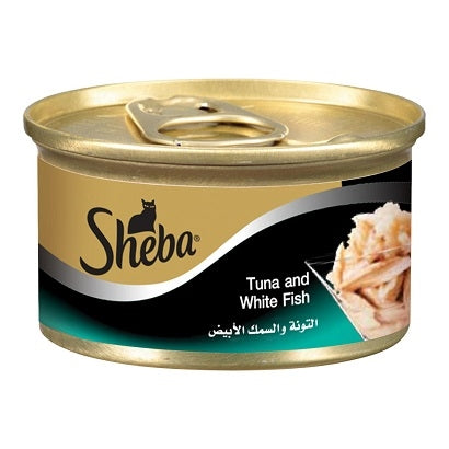 Sheba Tuna & White Fish Wet Cat Food 6x85G