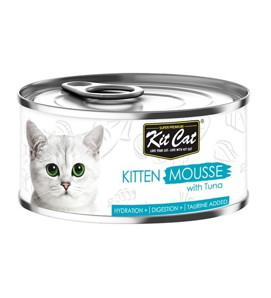 Kit Cat Kitten Mousse Grain Free Tuna Wet Food 80G