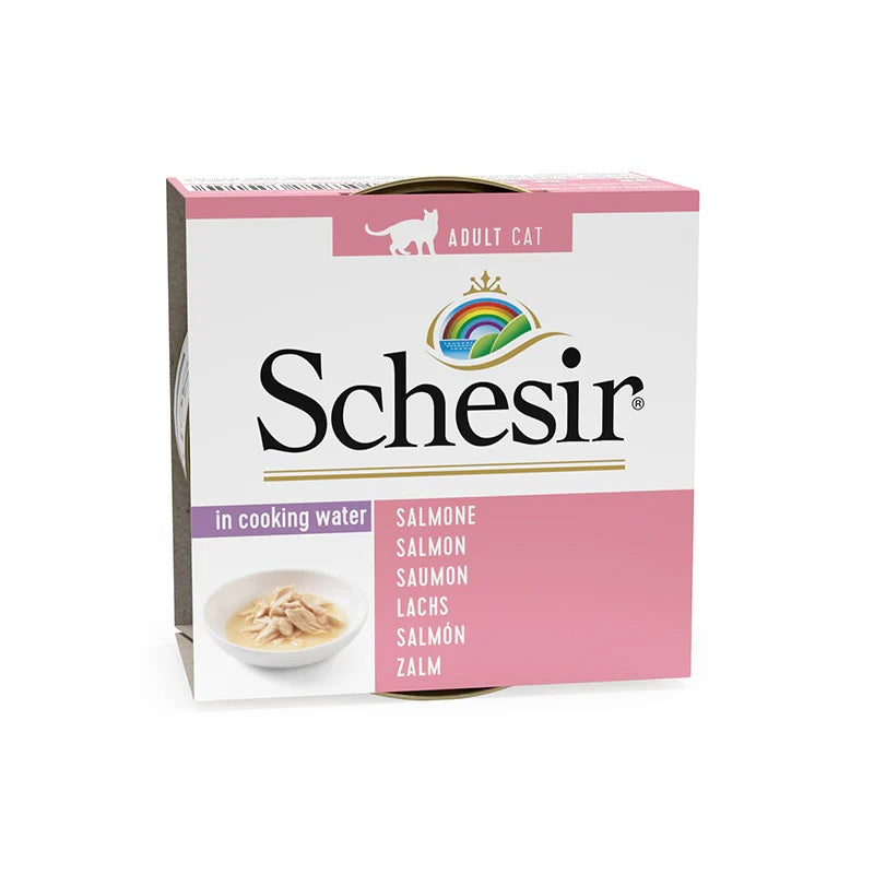 Schesir Natural Brine Salmon Wet Cat Food 85G