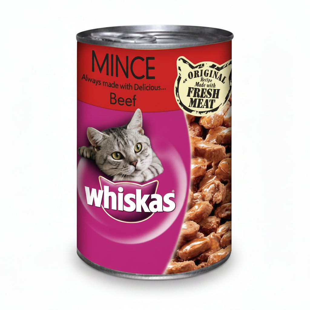 Whiskas Mince Beef Wet Cat Food - 400G