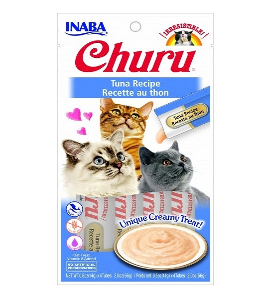 Inaba Churu Grain Free Tuna Recipe Cat Treat 4x14g 4x14g