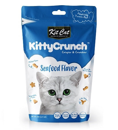 Kit Cat Kitty Crunch Seafood Flavour Cat Treats 60G