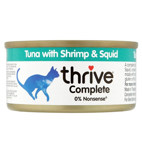 Thrive Complete Cat Tuna with Shrimp & Squid Wet Cat Food 75G