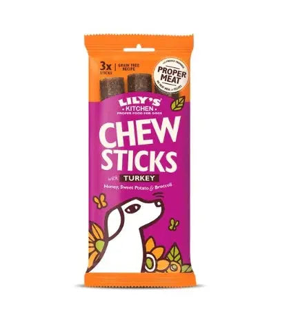 LILY'S KITCHEN DOG CHEW STICKS DOG TREATS 120G