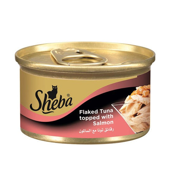 Sheba Flaked Tuna & Salmon In Gravy Wet Cat Food 6x85G