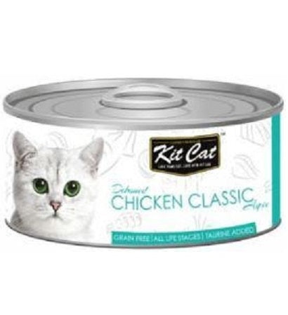 Kit Cat Grain Free Chicken Classic Topper Wet Cat Food 80G