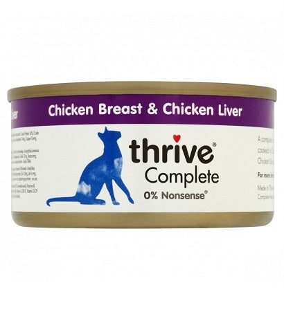Thrive Complete Chicken Breast & Chicken Liver Wet Cat Food 75G
