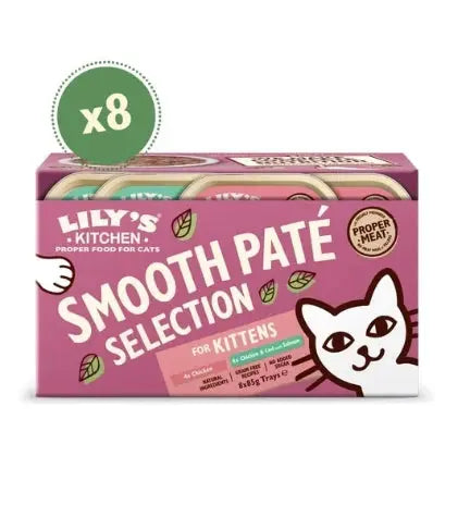 LILY'S KITCHEN PATE FOR KITTENS MULTIPACK WET CAT FOOD 8X85G