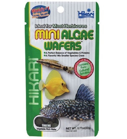Hikari Tropical Mini Algae Wafers Fish Food 22G