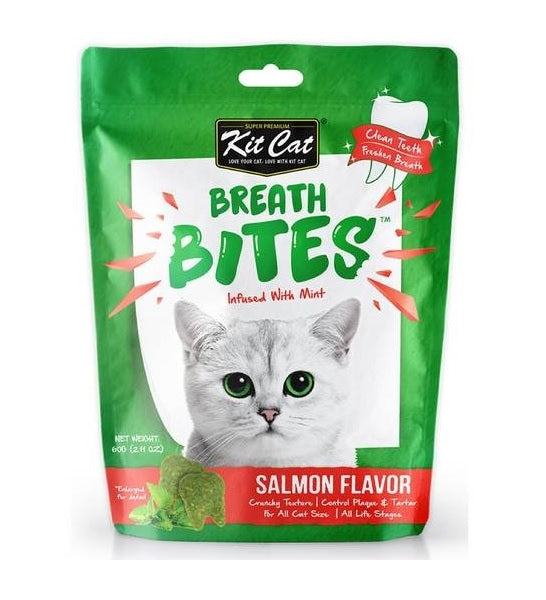 Kit Cat Breath Bites Salmon Flavour Cat Treats 60G