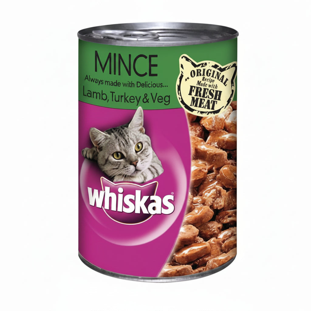 Whiskas Mince Lamb Turkey & Vegetables Wet Cat Food - 400G