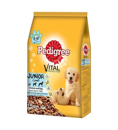 Pedigree Junior Chicken & Eggs Dry Food 1.5KG