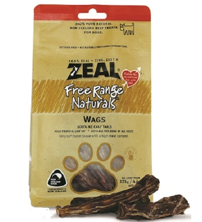 Zeal Pet Food Free Range Naturals Wags Dog Treats 125G