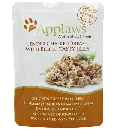 Applaws Chicken Breast with Beef in Jelly Wet Cat Food 70G
