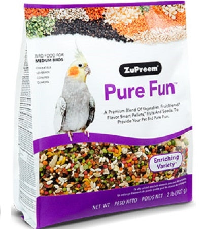ZuPreem Pure Fun Medium Bird Food 2lbs