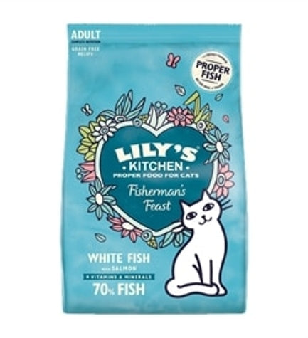 Lily's Kitchen Fisherman's Feast White Fish & Salmon Dry Cat Food