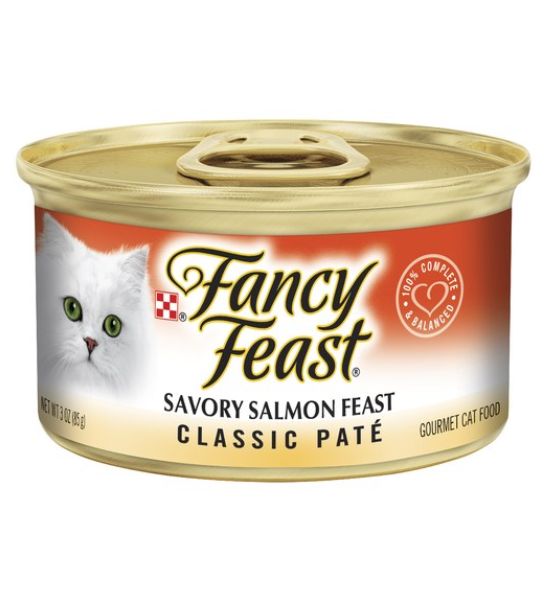 PURINA Fancy Feast Classic Pat Savoury Salmon Feast Wet Cat Food 85G