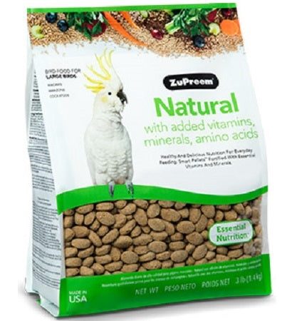 ZuPreem Natural Diet Large Parrot Food 3.5lbs