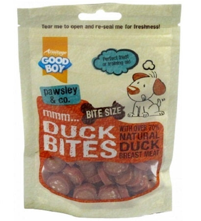 Armitage Good Boy Deli Bites Duck Dog Treats 65G