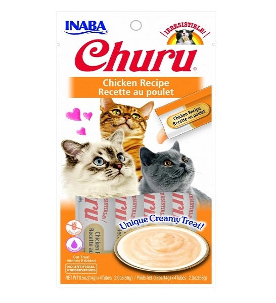 Inaba Churu Grain Free Chicken Recipe Cat Treat 4x14g 4x14g