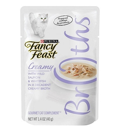 PURINA Fancy Feast Classic Broths Salmon & WhiteFish Wet Cat Food 40G