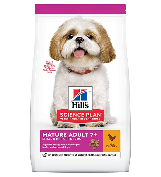 Hill's Science Plan Small & Mini Mature Chicken Adult 7+ Dry Dog Food 3KG