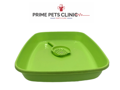CAT LITTER TRAY WITH SCOPE MEDIUM SIZE