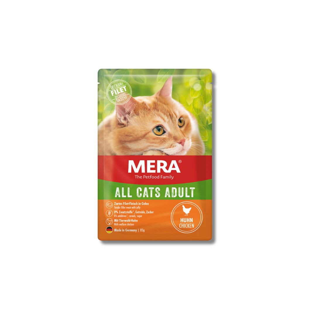 MERA All Cats Adult wet Cat food With Chicken box pack of (12)