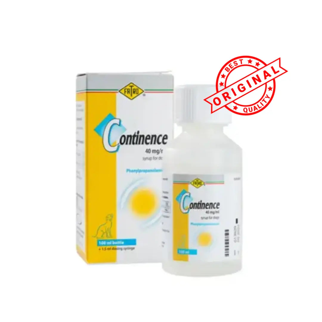 Continence (Phenylpropanolamine) Syrup for Dogs 40mg/ml 100ml