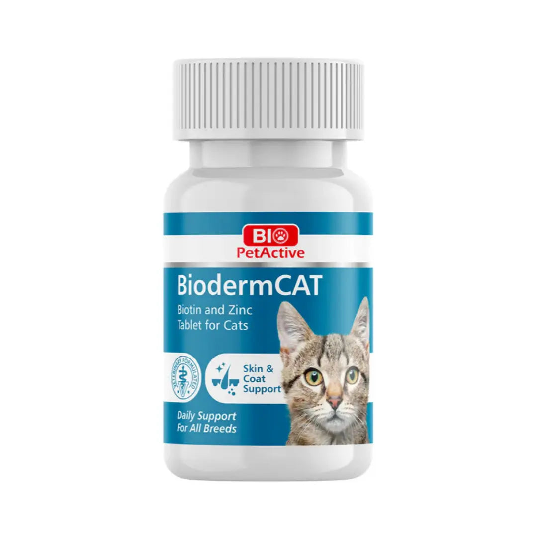 BIO PETACTIVE BIODERMCAT BIOTIN AND ZINC TABLET 100TABS