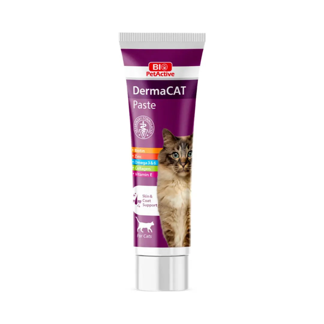 BIO PETACTIVE DERMACAT PASTE SKIN & COAT SUPPORT FOR CATS 100ML