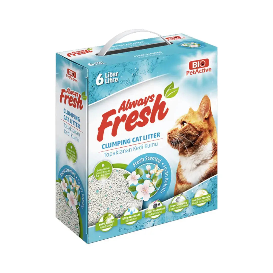 BIO PETACTIVE ALWAYS FRESH CAT LITTER - 6 LITTERS